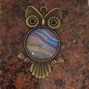 Handmade Owl Pendant Necklace